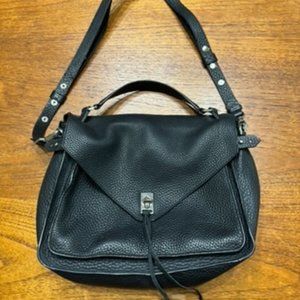 Rebecca Minkoff Darren Black Leather Shoulder/Crossbody Bag